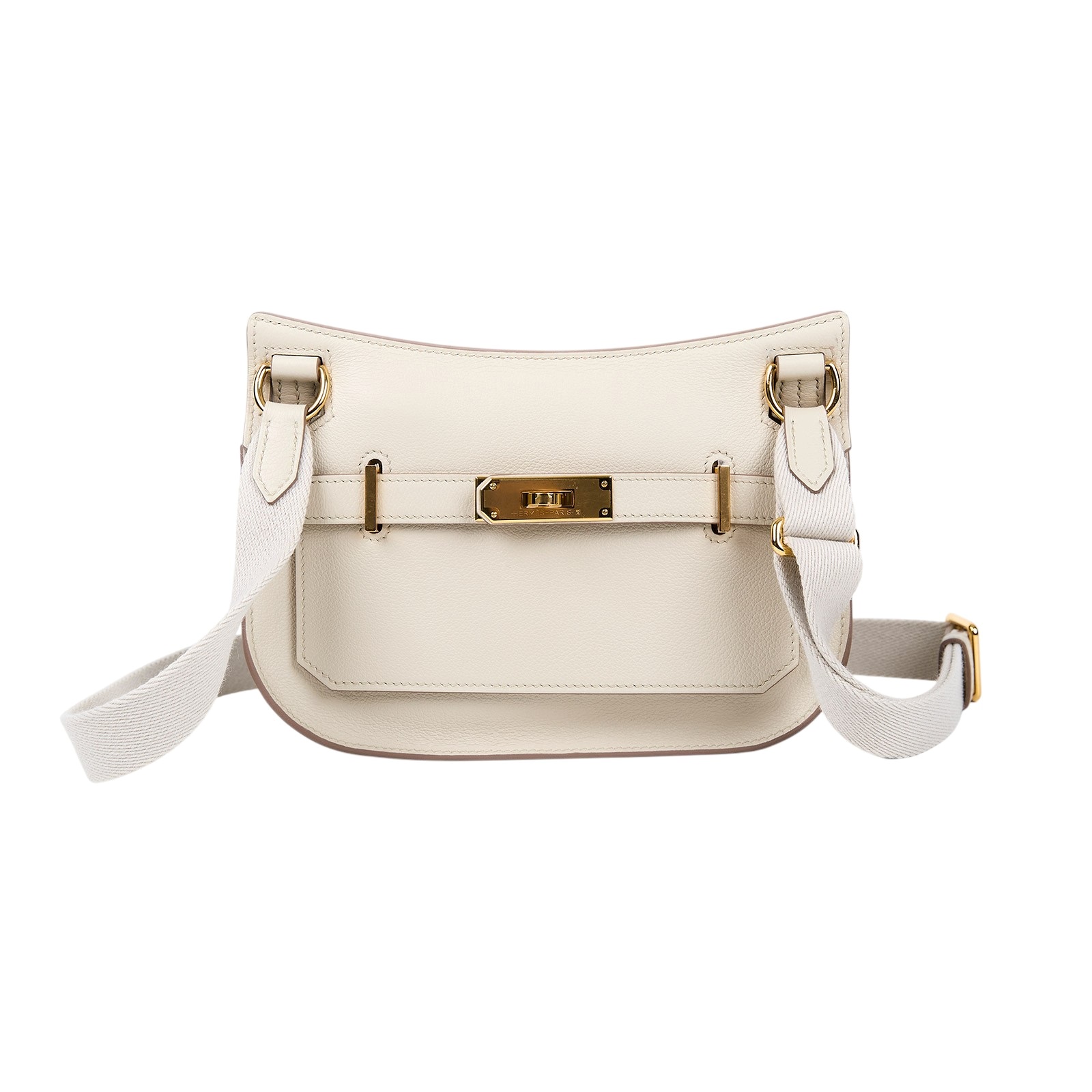 愛馬仕 Hermes Jypsiere 吉普賽包 Mini JYM B IS 107 HG B刻奶油白MINI JYPSIERE 原廠盒子/防塵袋/發票