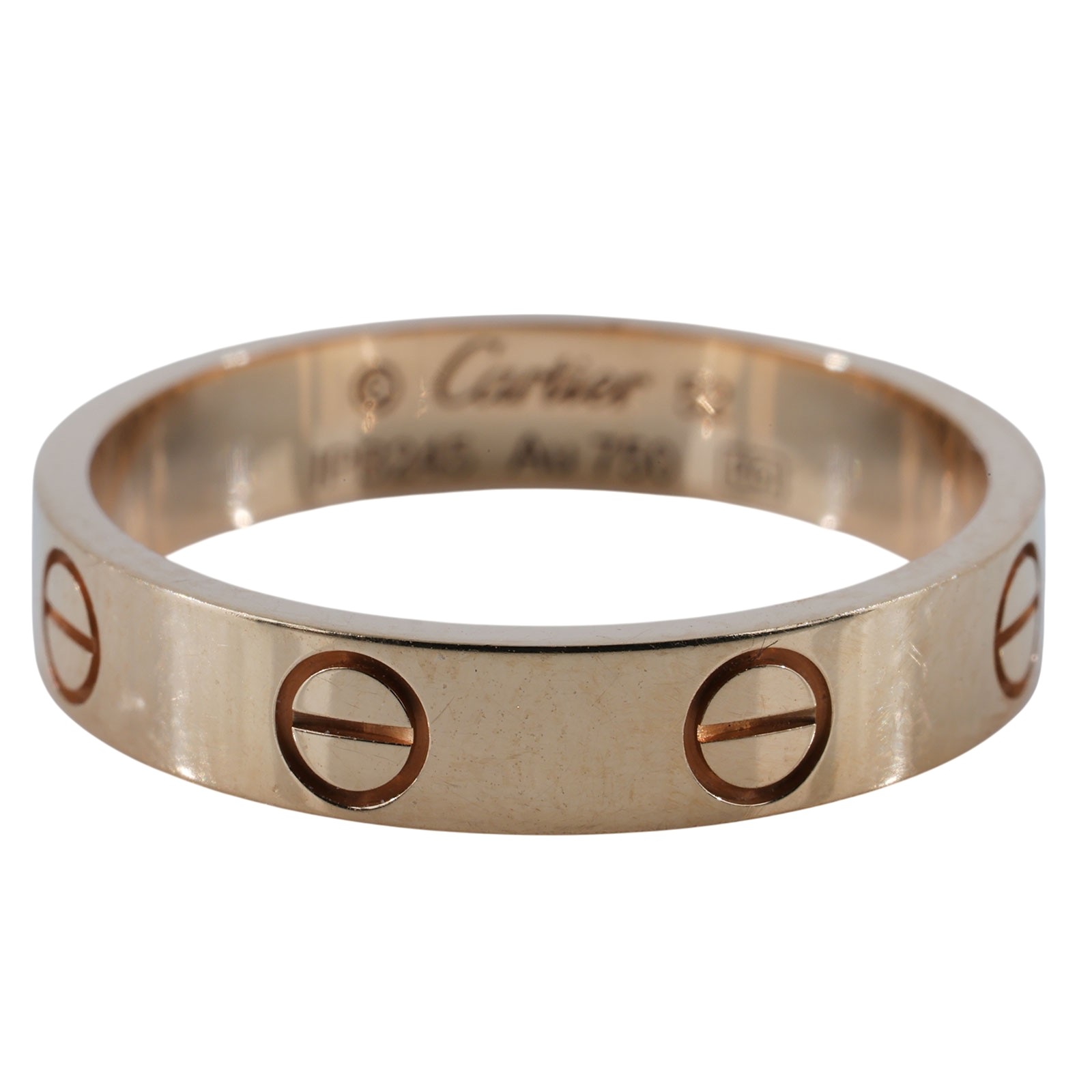 卡地亞 CARTIER Love 戒指 小型款 B4085252 18KRG LOVE戒指#52 原廠盒子2/保證卡/購買證明影本