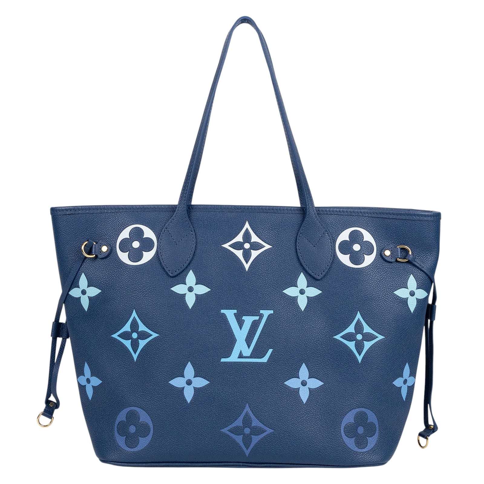 路易威登 LOUIS VUITTON Neverfull MM 托特包 漸層藍 M46514 晶片款 藍漸層NEVERFULL MM 防塵袋/內袋