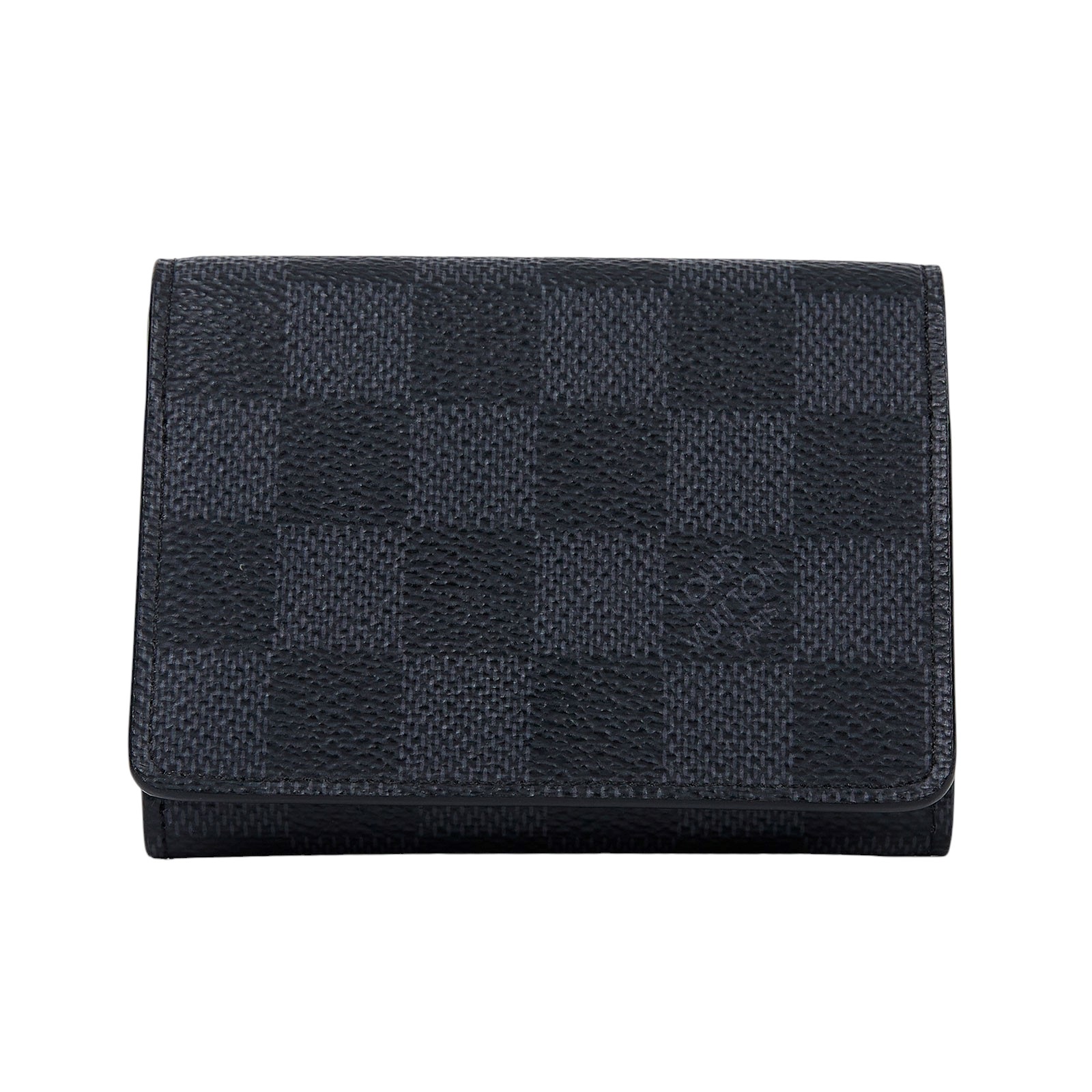 路易威登 LOUIS VUITTON Enveloppe Carte De Visite 卡片套 N63338 晶片款 黑棋盤格卡夾 原廠盒子/防塵袋/購買證明