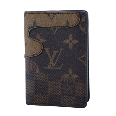 路易威登 LOUIS VUITTON 袋裝萬用錢包 Landscape M26010 晶片款 棕拼原花NIGO聯名卡夾 原廠盒子/防塵袋/購買證明