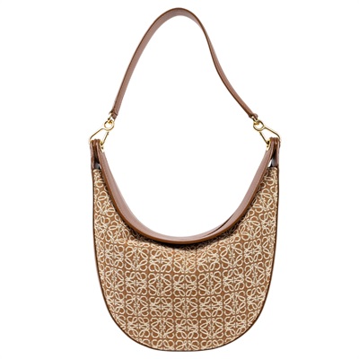 羅意威 LOEWE Luna 手袋 小型 A923PL9X01 焦糖帆布LUNA半月包 防塵袋/背帶