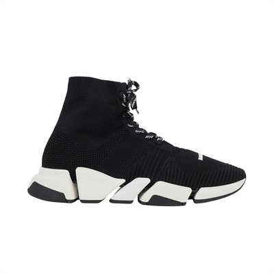 巴黎世家 BALENCIAGA Speed 2.0 Lace Up 運動鞋 617258W1702_45 黑白襪套球鞋#USA12 無附屬品