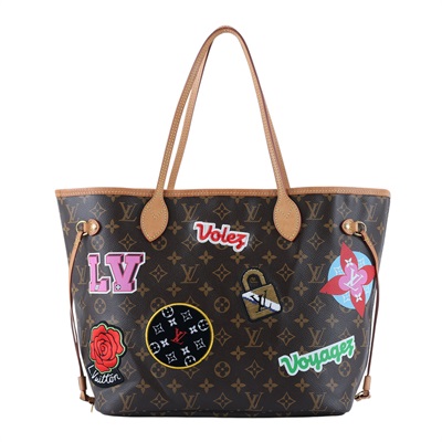 路易威登 LOUIS VUITTON Neverfull MM 托特包 M43988 原花拼貼NEVERFULL MM 內袋