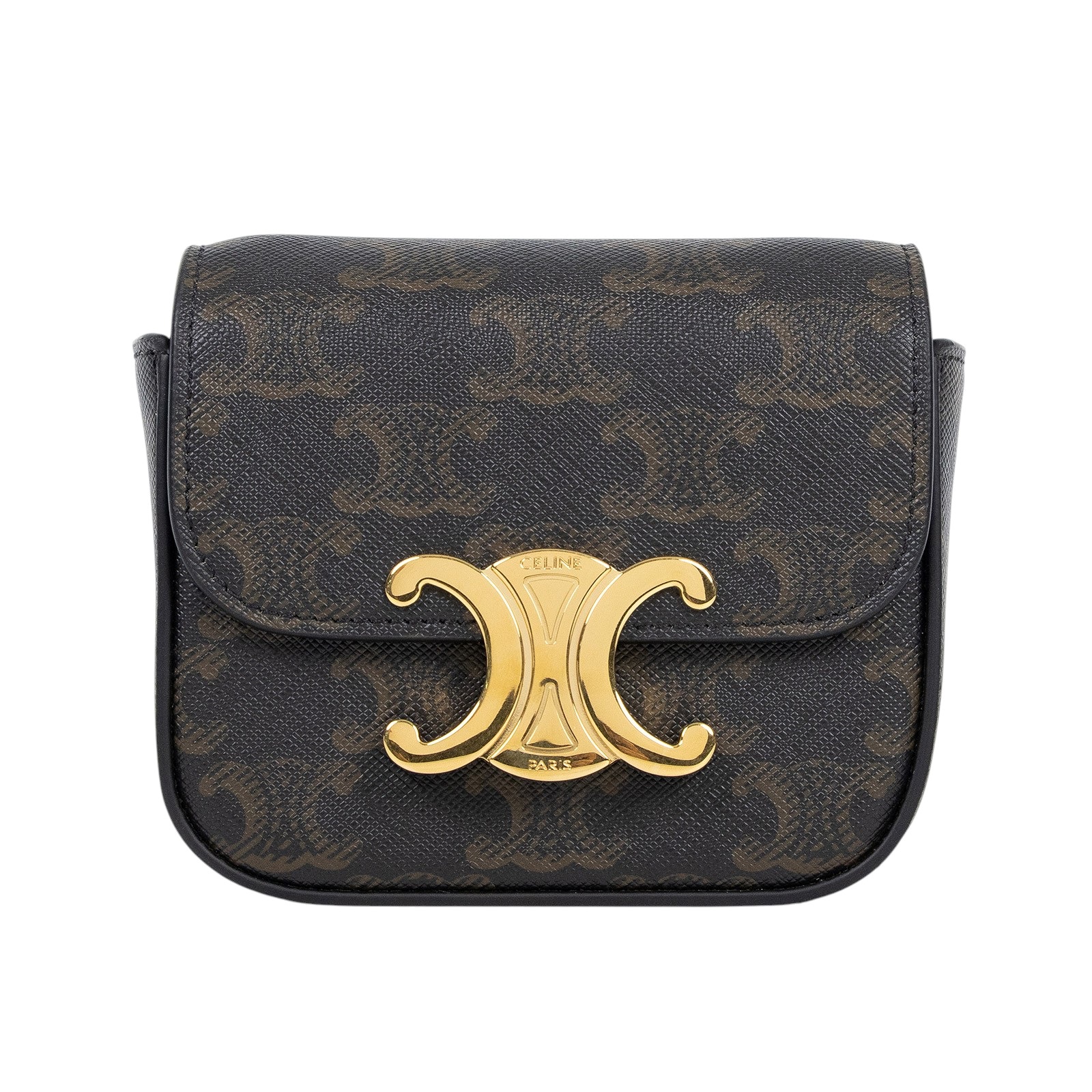 思琳 CELINE Claude 牛皮革 迷你 手袋 10I512DQB 凱旋TRIOMPHE MINI 原廠盒子/防塵袋/購買證明