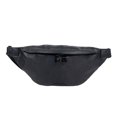 路易威登 LOUIS VUITTON Discovery PM 腰包 小牛皮 黑色 M46036 晶片款 黑原花壓紋DISCOVERY腰包 無附屬品