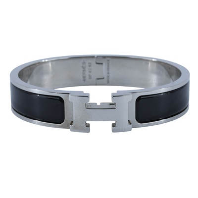 愛馬仕 Hermes Clic H PM 手環 黑色 H700001FP01PM /SP 02 62 黑銀CLIC H手環 PM 原廠盒子/防塵袋/購買證明