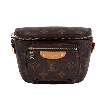 路易威登 LOUIS VUITTON Mini Bumbag 迷你 腰包 鏈條 單肩包 M82335 晶片款  原廠盒子/防塵袋/背帶2/購買證明