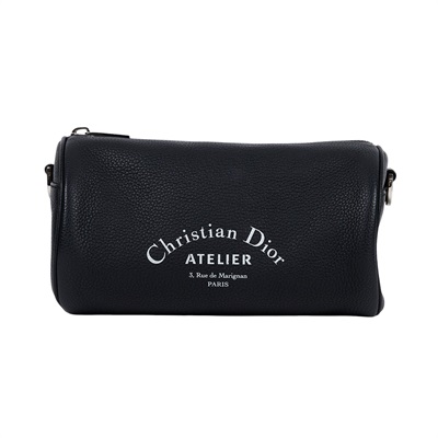 迪奧 CHRISTIAN DIOR Roller Bag 斜背包 滾筒包 1ATPO061XXX 黑ROLLER圓筒包 防塵袋/背帶