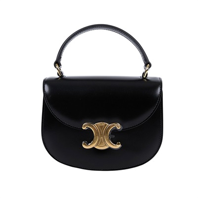 思琳 CELINE Besace Clea 迷你 馬鞍包  10L063ETZ 黑BESACE CLEA迷你手袋 原廠盒子/防塵袋/背帶