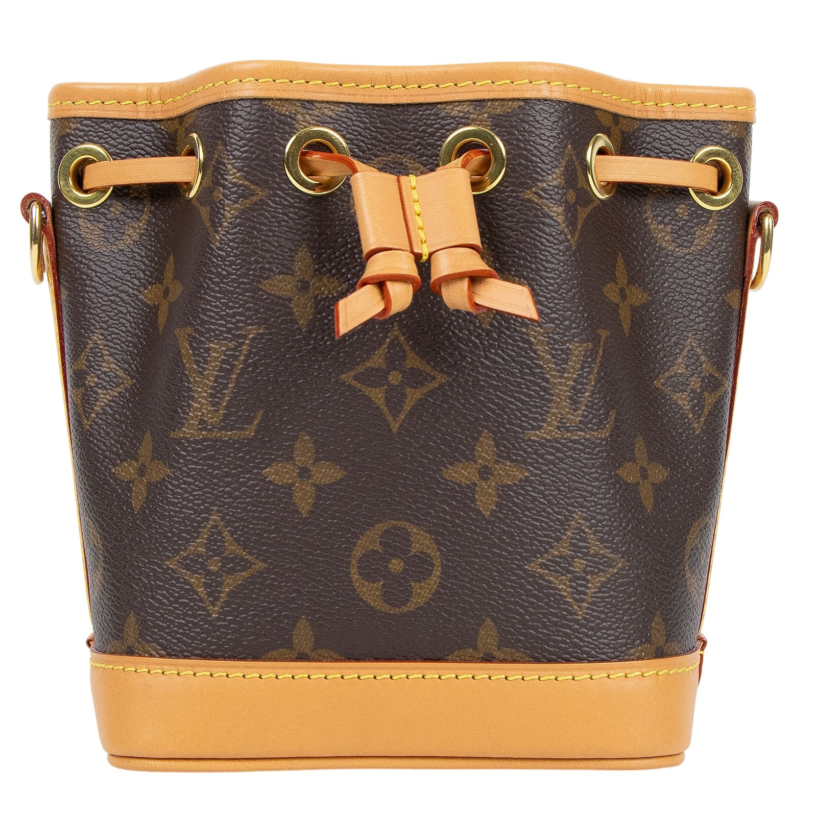 路易威登 LOUIS VUITTON Nano Noé 原花 束口水桶包 M81266 晶片款 原花NANO NOE水桶包 防塵袋/背帶2