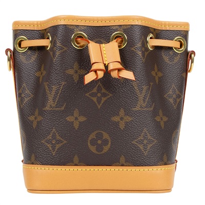 路易威登 LOUIS VUITTON Nano Noé 原花 束口水桶包 M81266 晶片款 原花NANO NOE水桶包 防塵袋/背帶2