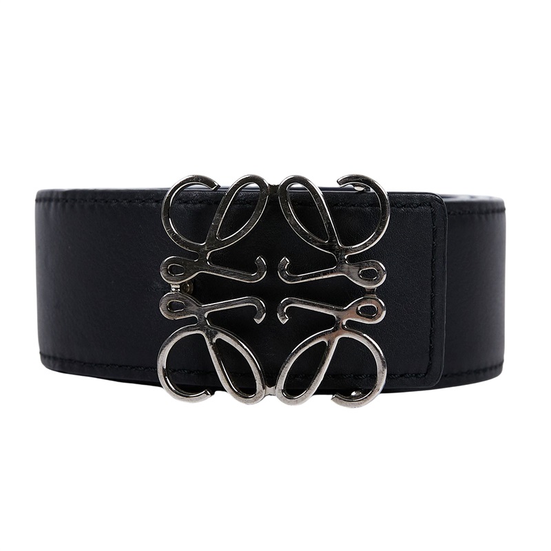 羅意威 LOEWE Anagram 雙面腰帶 515.02.010_90 黑藍雙面皮帶#90 原廠盒子/防塵袋