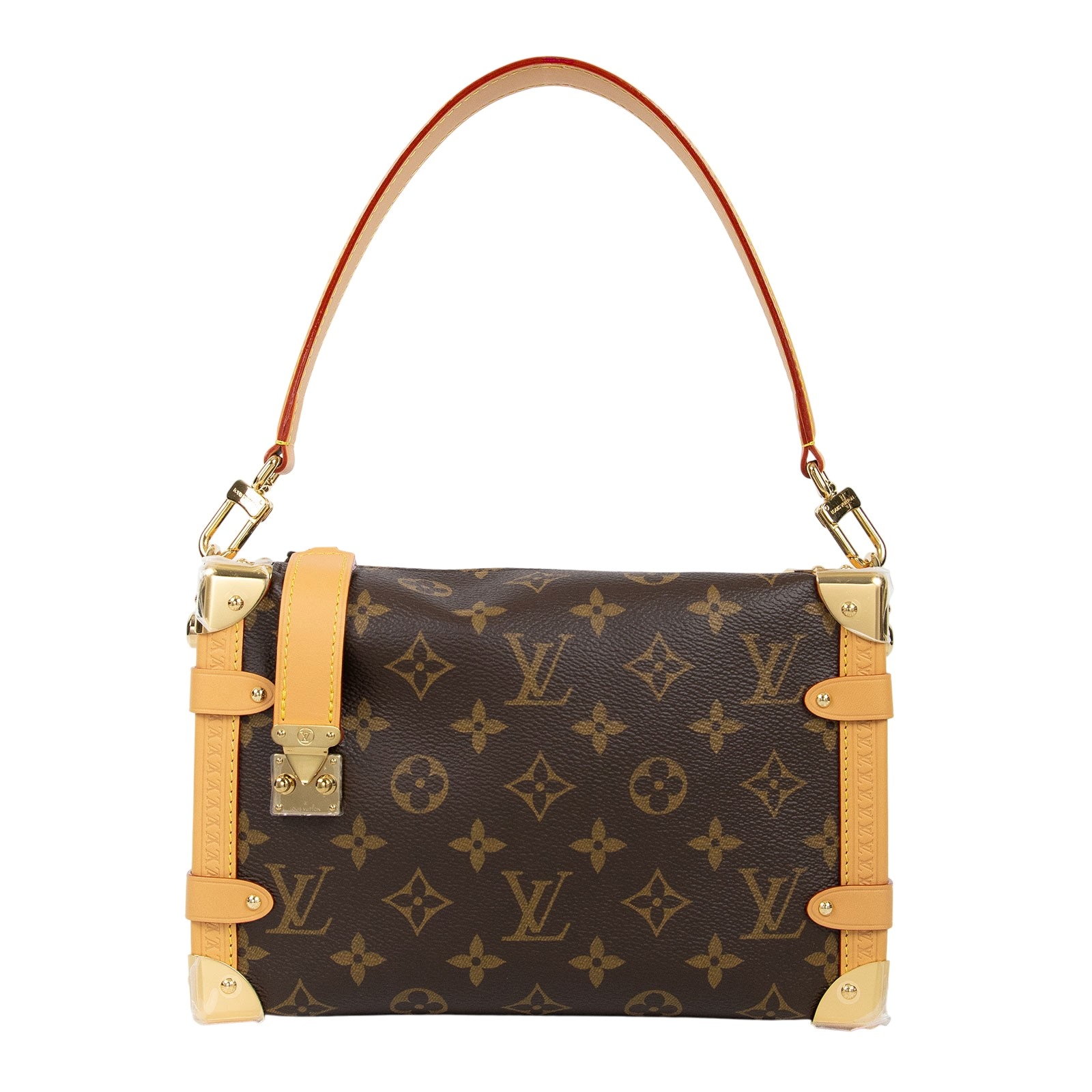 路易威登 LOUIS VUITTON Side Trunk MM 老花 手提 肩背 箱包 M46358 晶片款  原廠盒子/防塵袋/背帶2