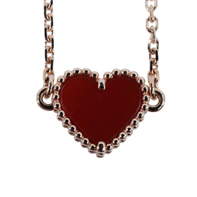 梵克雅寶 Van Cleef & Arpels Sweet Hearts 手鍊 VCARN59L00 18K愛心紅玉隨手鍊 防塵袋/證書