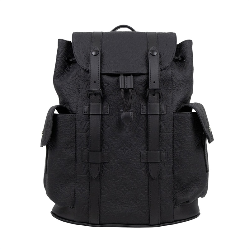 路易威登 LOUIS VUITTON Christopher PM 後背包 M20899 晶片款 黑原花壓紋Christopher後背包PM 原廠盒子/防塵袋