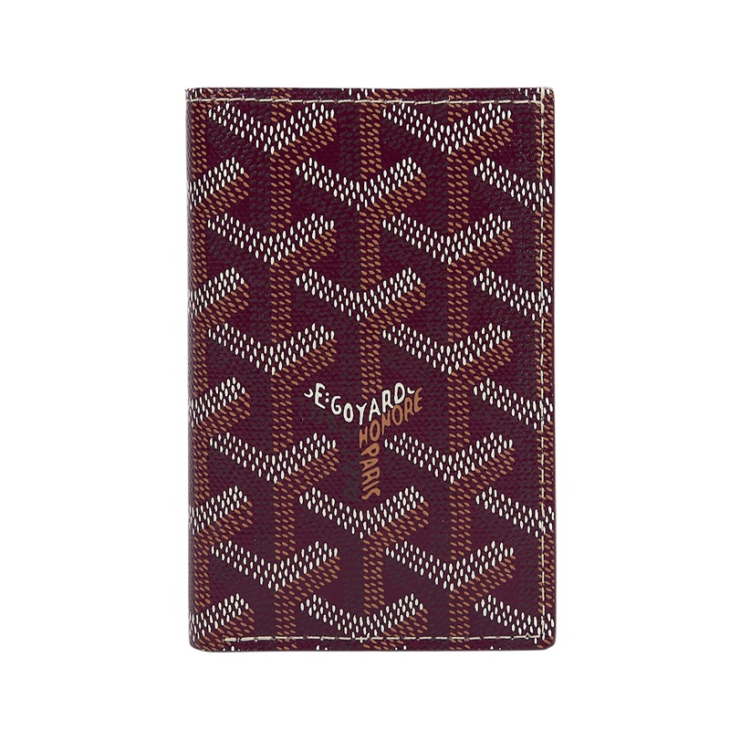 高雅德 GOYARD Saint-Pierre Card Wallet 卡夾 STPIE2PMLTY 酒紅對開卡夾 原廠盒子