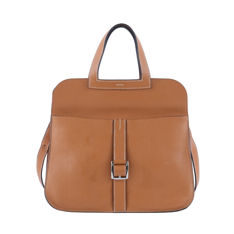 愛馬仕 Hermes Halzan 31 手拿 手提 肩背 斜背包 HZ31 A MM 010 AX A刻金棕銀釦HALZAN31 背帶