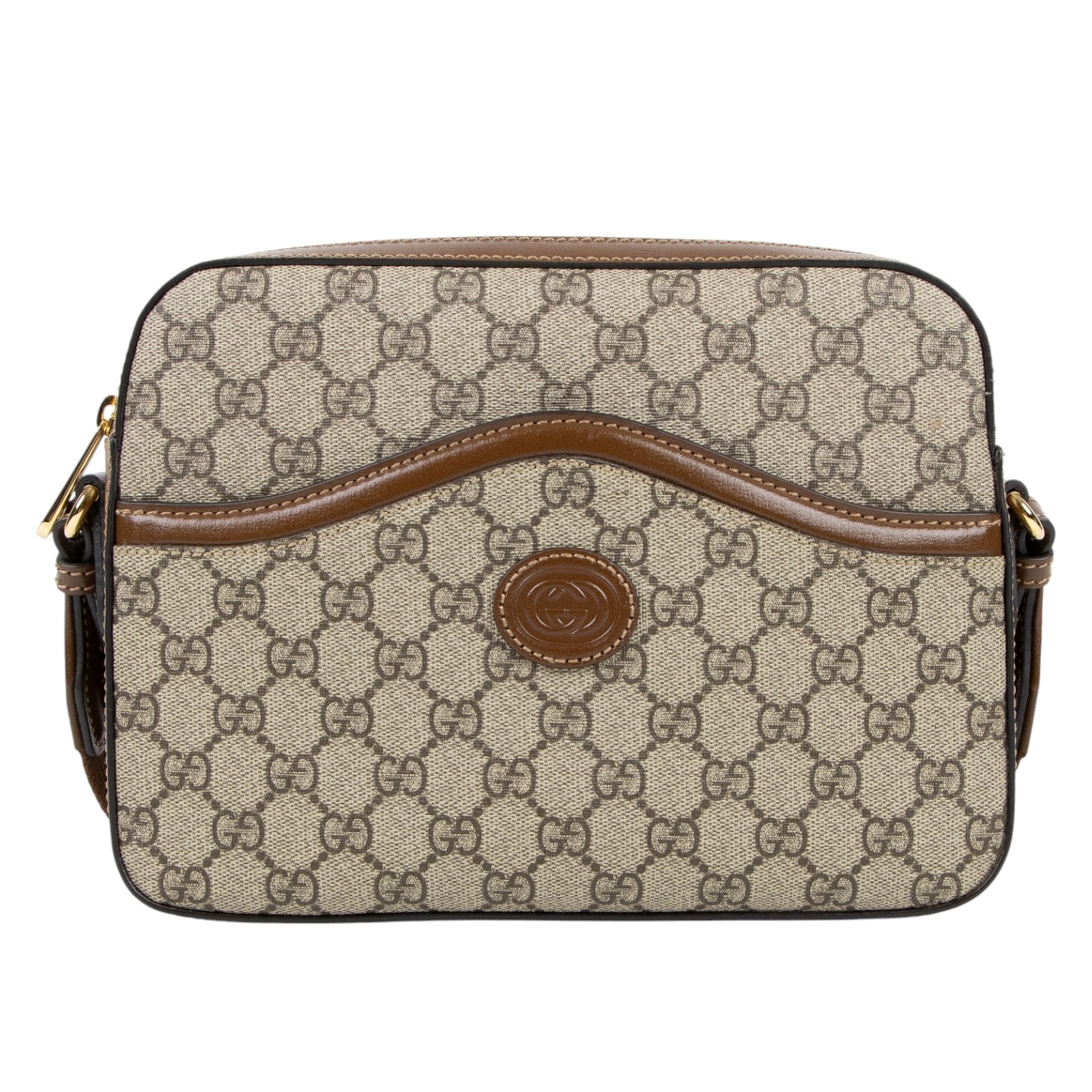 古馳 GUCCI Interlocking G 相機包 675891 92THG 咖GG相機包 原廠盒子/防塵袋