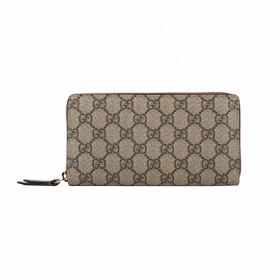 古馳 GUCCI 錢包 拉鍊 長夾 410102 KLQHG 棕GG紋拉鍊長夾 原廠盒子