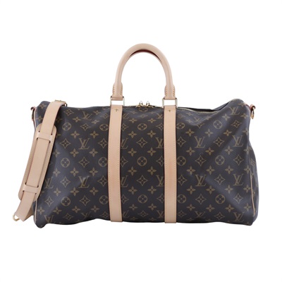 路易威登 LOUIS VUITTON Keepall Bandoulière 45 Monogram經典帆布 波士頓包  旅行袋 M41418 晶片款  背帶/吊牌/鎖組/防塵袋