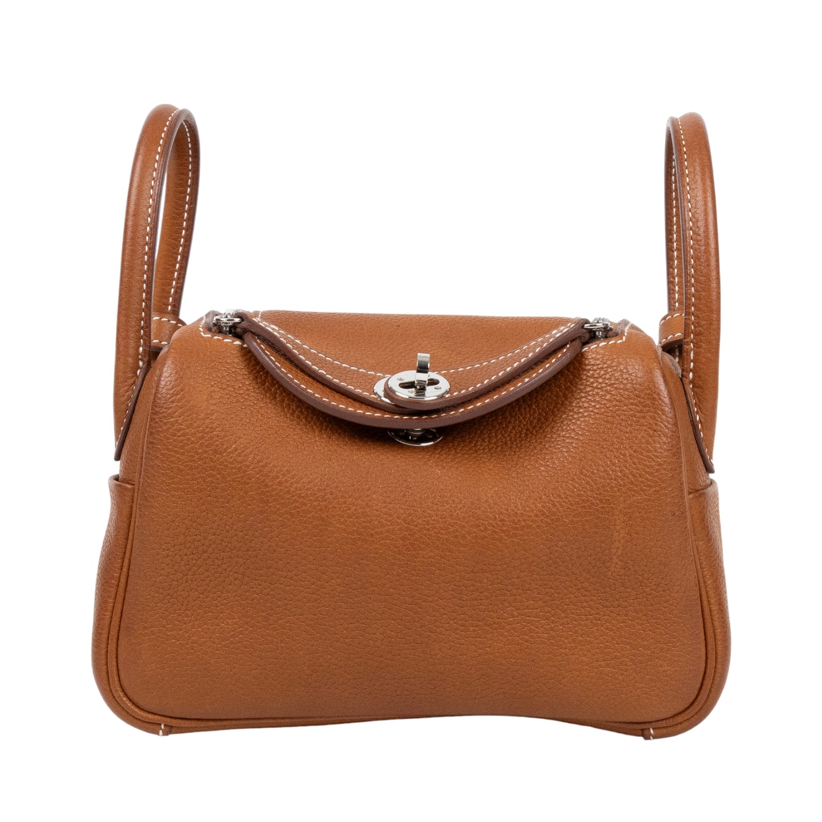 愛馬仕 Hermes Lindy II 琳迪包 迷你 銀色五金 fauve ficelle H085954CKAA W MA 3B9 IP  防塵袋/背帶