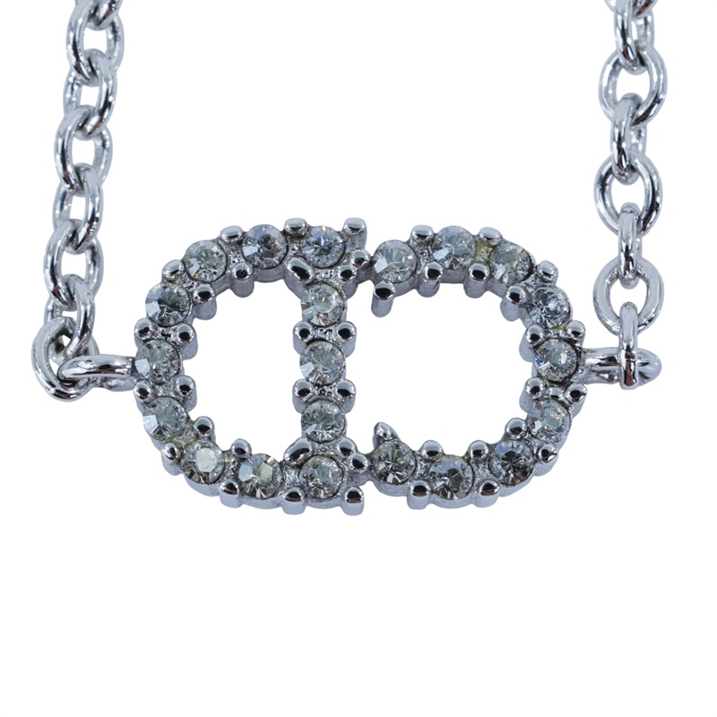迪奧 CHRISTIAN DIOR Clair D Lune 手鍊 銀色 B0845CDLCY_D102 銀色CD水鑽手鍊 原廠盒子/防塵袋/購買證明