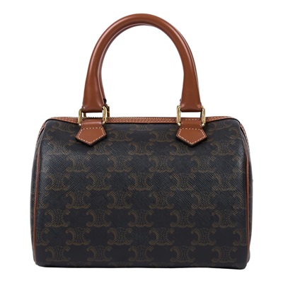 思琳 CELINE 標誌印花 波士頓包 小型 113772CAS 棕凱旋波士頓包 小號 防塵袋/背帶