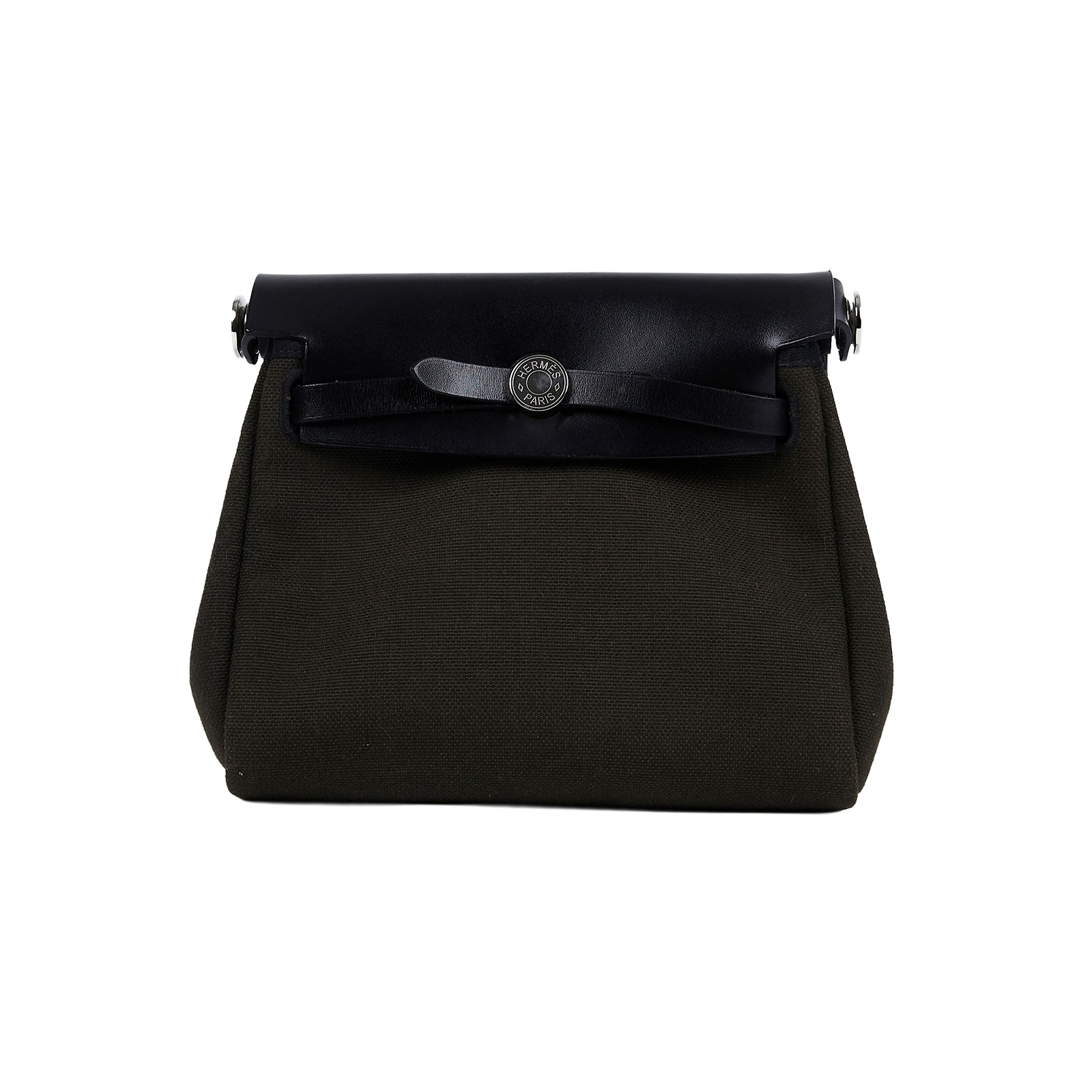 愛馬仕 Hermes Herbag Zip 20 銀色五金 黑銅色 黑色 H086430CKAD W TS 009 AU  防塵袋/原廠盒子/購買證明