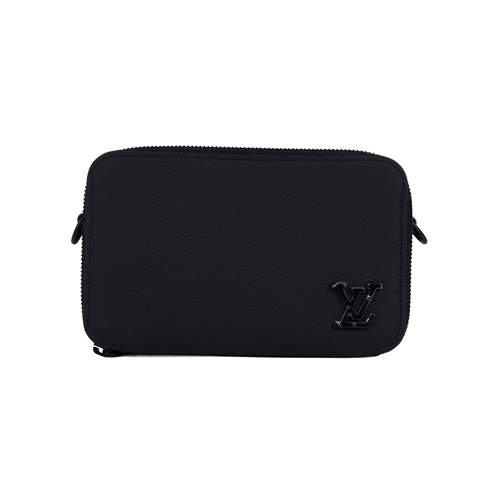 路易威登 LOUIS VUITTON Alpha 隨身錢包 小牛皮 黑色 M59161 晶片款 黑皮革Alpha側背包 防塵袋/背帶