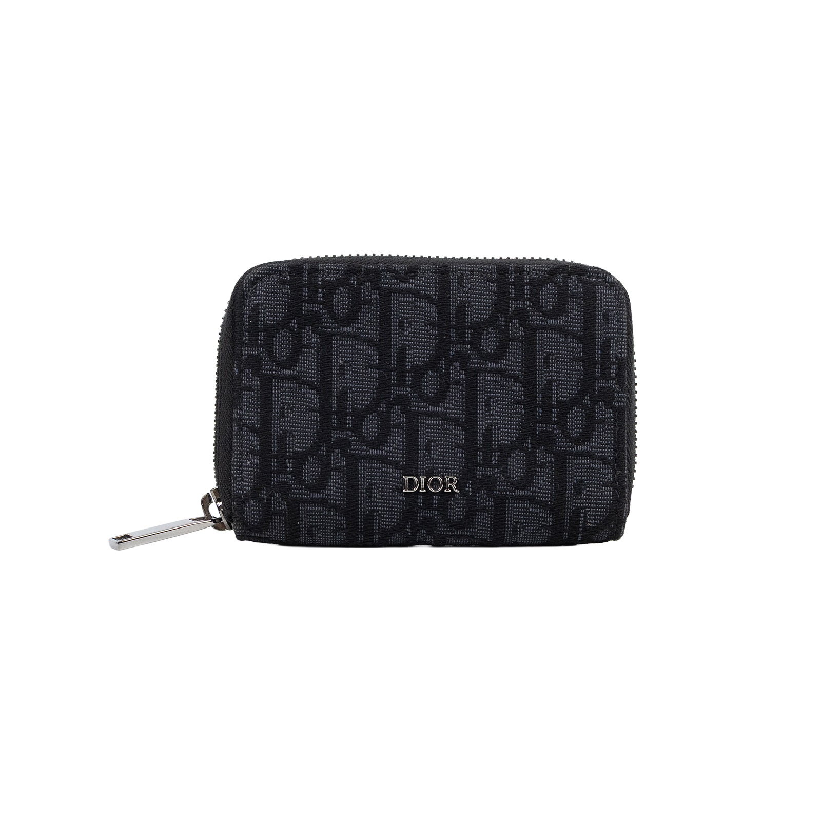 迪奧 CHRISTIAN DIOR 拉鍊零錢包 2ESBC316YSE 黑緹花零錢包 原廠盒子