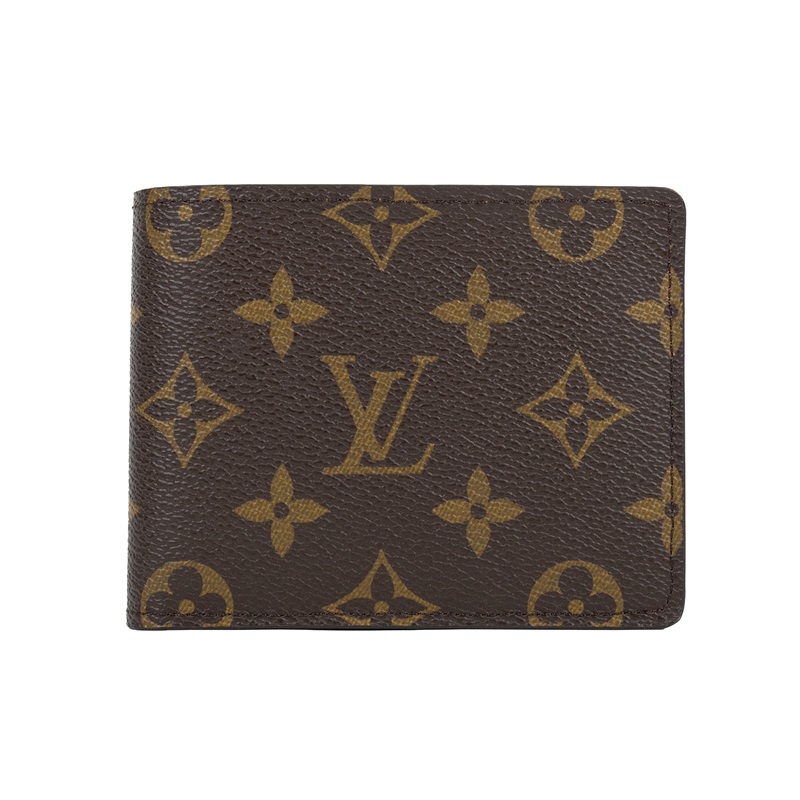 路易威登 LOUIS VUITTON Multiple 經典帆布 錢包 短夾 M60895 原花Multiple對開短夾 原廠盒子/防塵袋