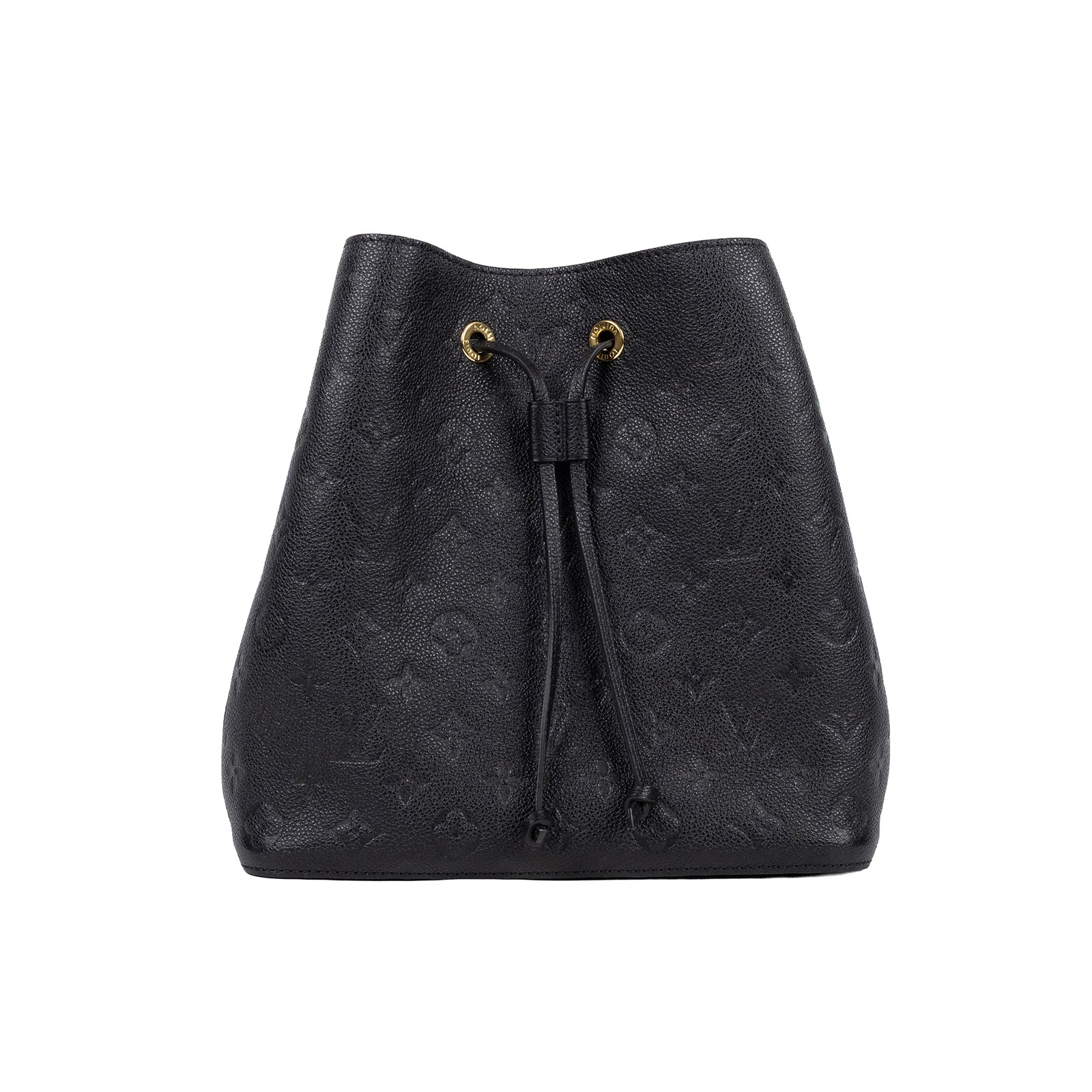 路易威登 LOUIS VUITTON NéoNoé MM 黑色 粒面壓花牛皮 束口水桶包 M45256 晶片款  原廠盒子/防塵袋/背帶2/購買證明