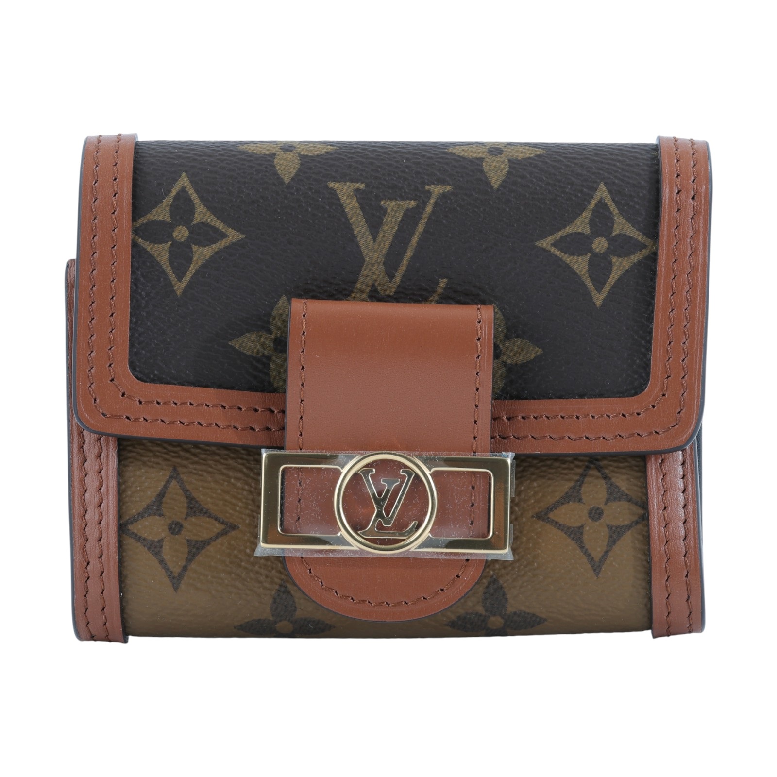 路易威登 LOUIS VUITTON Dauphine 小型錢包 短夾 M68725 晶片款 原花Dauphine三折短夾 原廠盒子/防塵袋