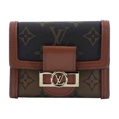 路易威登 LOUIS VUITTON Dauphine 小型錢包 短夾 M68725 晶片款 原花Dauphine三折短夾 無附屬品