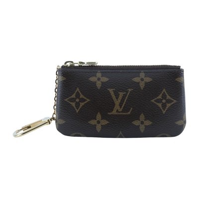 路易威登 LOUIS VUITTON 鑰匙零錢包 吊飾 經典帆布 M62650 原花鑰匙包 無附屬品
