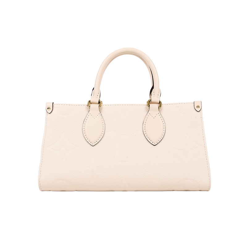 路易威登 LOUIS VUITTON OnTheGo East West 奶油色 壓花粒面牛皮 手提 斜背包 M23698 晶片款  防塵袋/背帶2