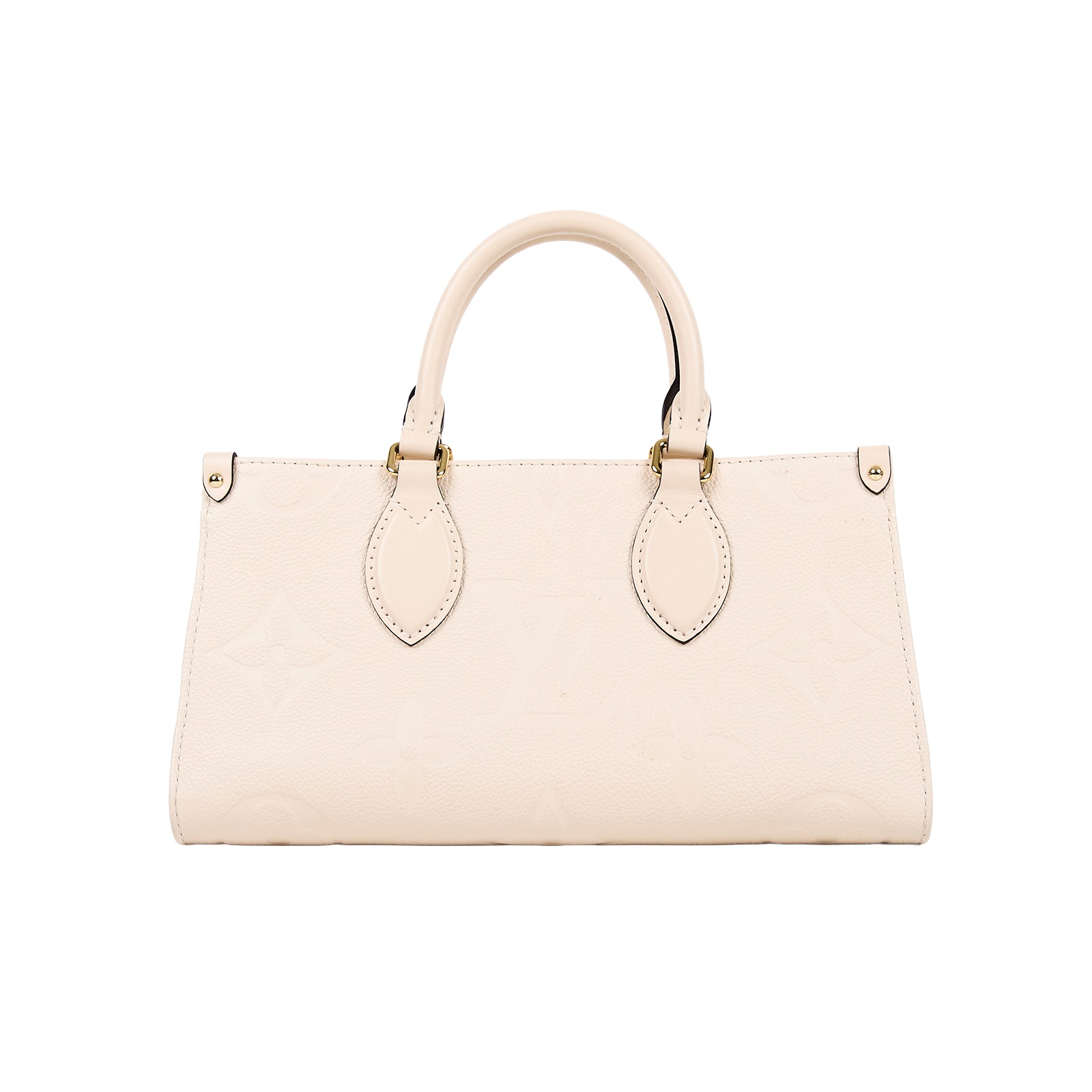 路易威登 LOUIS VUITTON OnTheGo East West 奶油色 壓花粒面牛皮 手提 斜背包 M23698 晶片款  防塵袋/背帶2