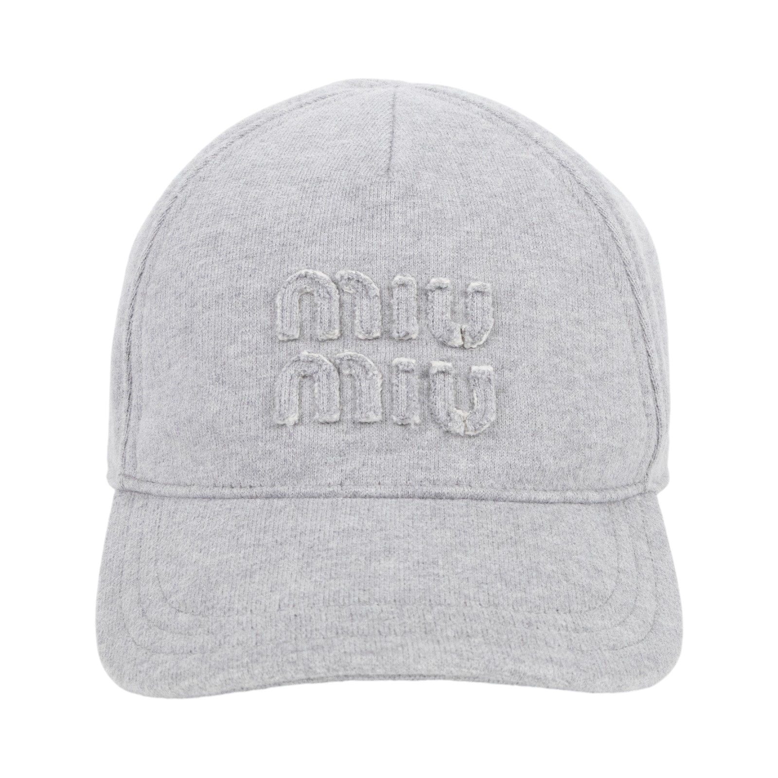 繆繆 MIU MIU Logo 棒球帽 5HC179_2C30_M 灰色棉質棒球帽 #M 防塵袋