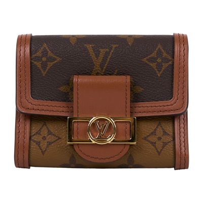 路易威登 LOUIS VUITTON Dauphine 小型錢包 短夾 M68725 晶片款 Dauphine 短夾 防塵袋/原廠盒子/購買證明影本