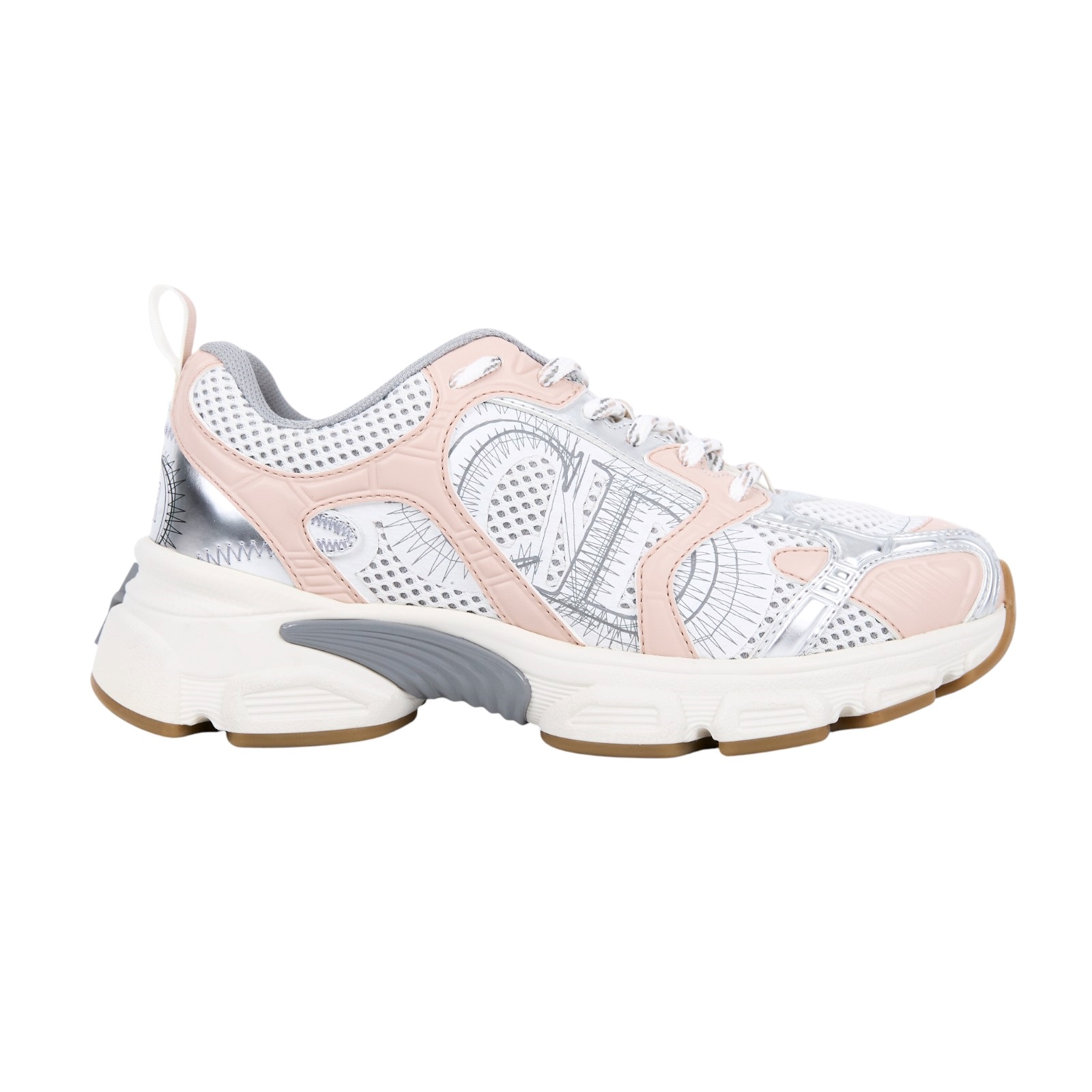 迪奧 CHRISTIAN DIOR Chrono 運動鞋 KCK414TRM_36 粉CHRONO運動鞋#36 原廠盒子/防塵袋2/替換鞋帶