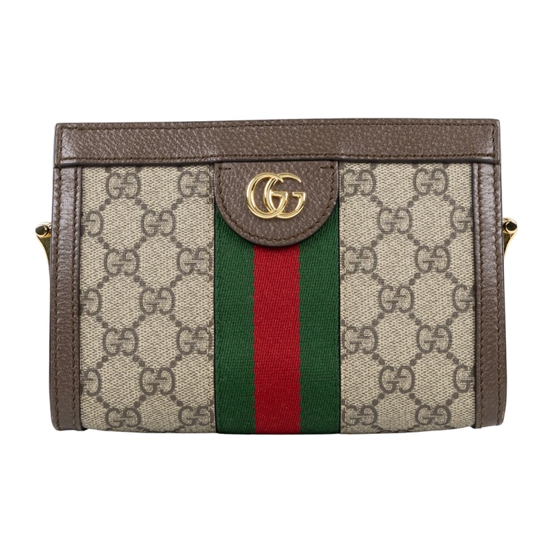 古馳 GUCCI Ophidia 迷你 肩背包 斜背包 602676 K05NB 原花OPHIDIA帆布鍊包 原廠盒子/防塵袋