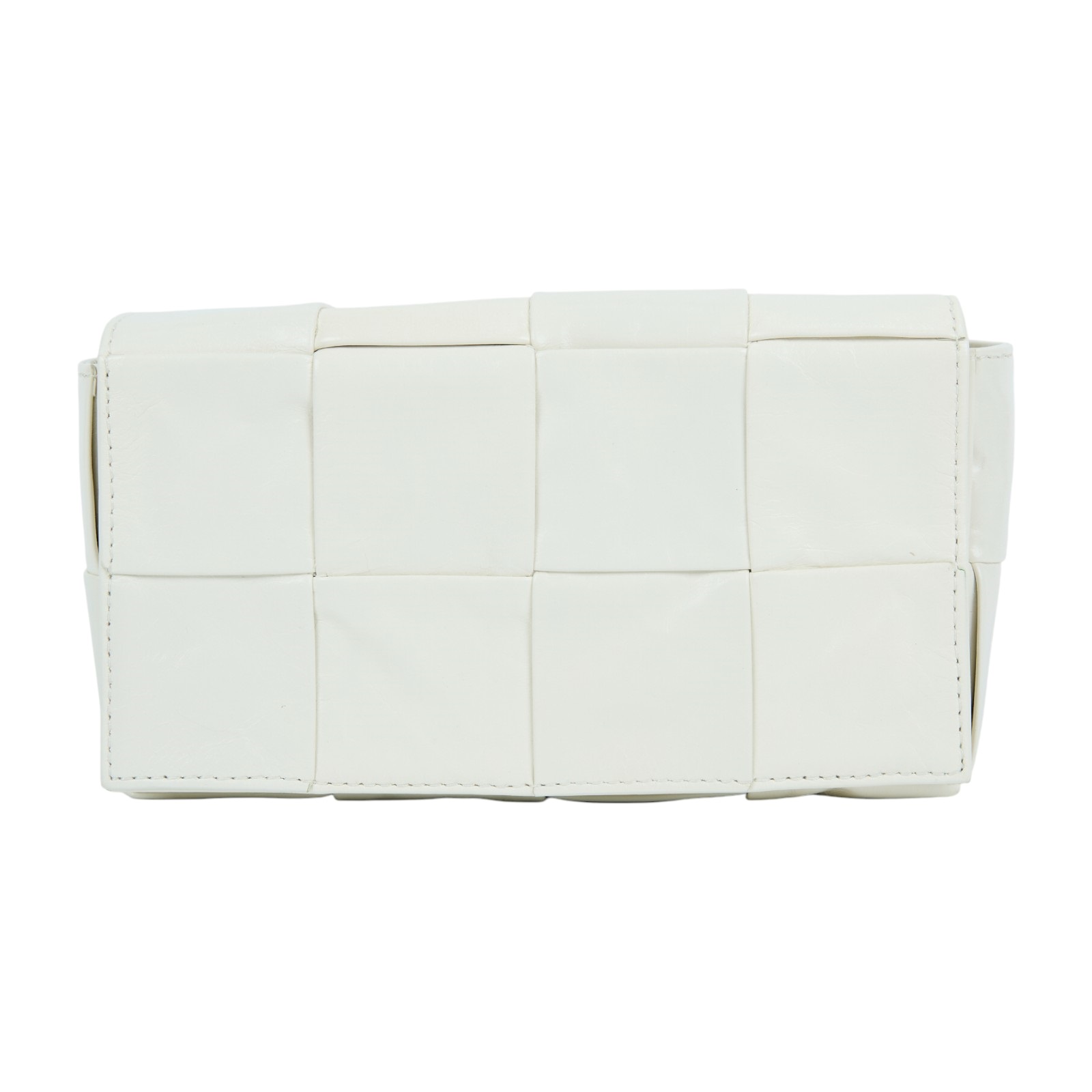 寶緹嘉 BOTTEGA VENETA Cassette 方形編織 腰包 668572VMAY1 4X2 白CASSETTE 防塵袋