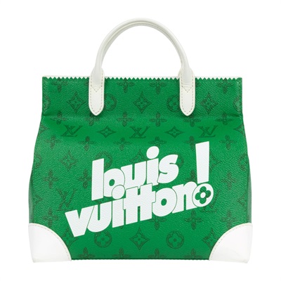 路易威登 LOUIS VUITTON Everyday LV Liter 手提包 肩背包 M80815 晶片款 綠LITTER BAG購物袋 背帶
