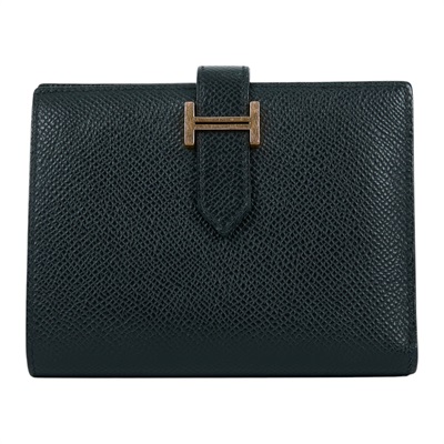 愛馬仕 Hermes Bearn 短夾 BEARN  黑玫金BEARN短夾 原廠盒子