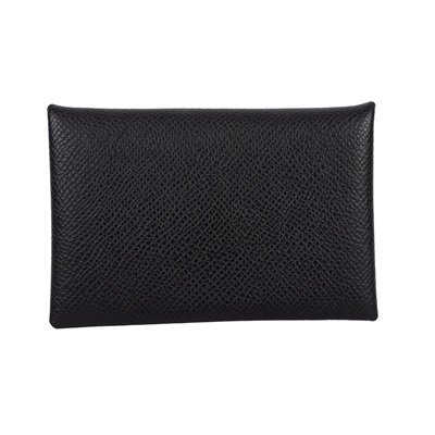 愛馬仕 Hermes Calvi 卡包 CAL BAA006ZA B刻黑CALVI 原廠盒子