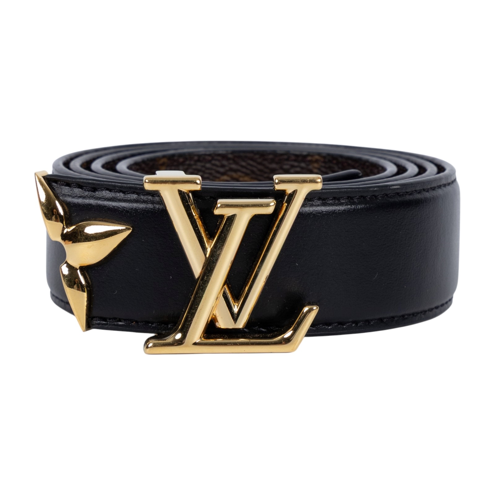 路易威登 LOUIS VUITTON Pretty LV 30毫米 雙面皮帶 M0699W 黑原花雙面皮帶#80 原廠盒子/防塵袋/購買證明