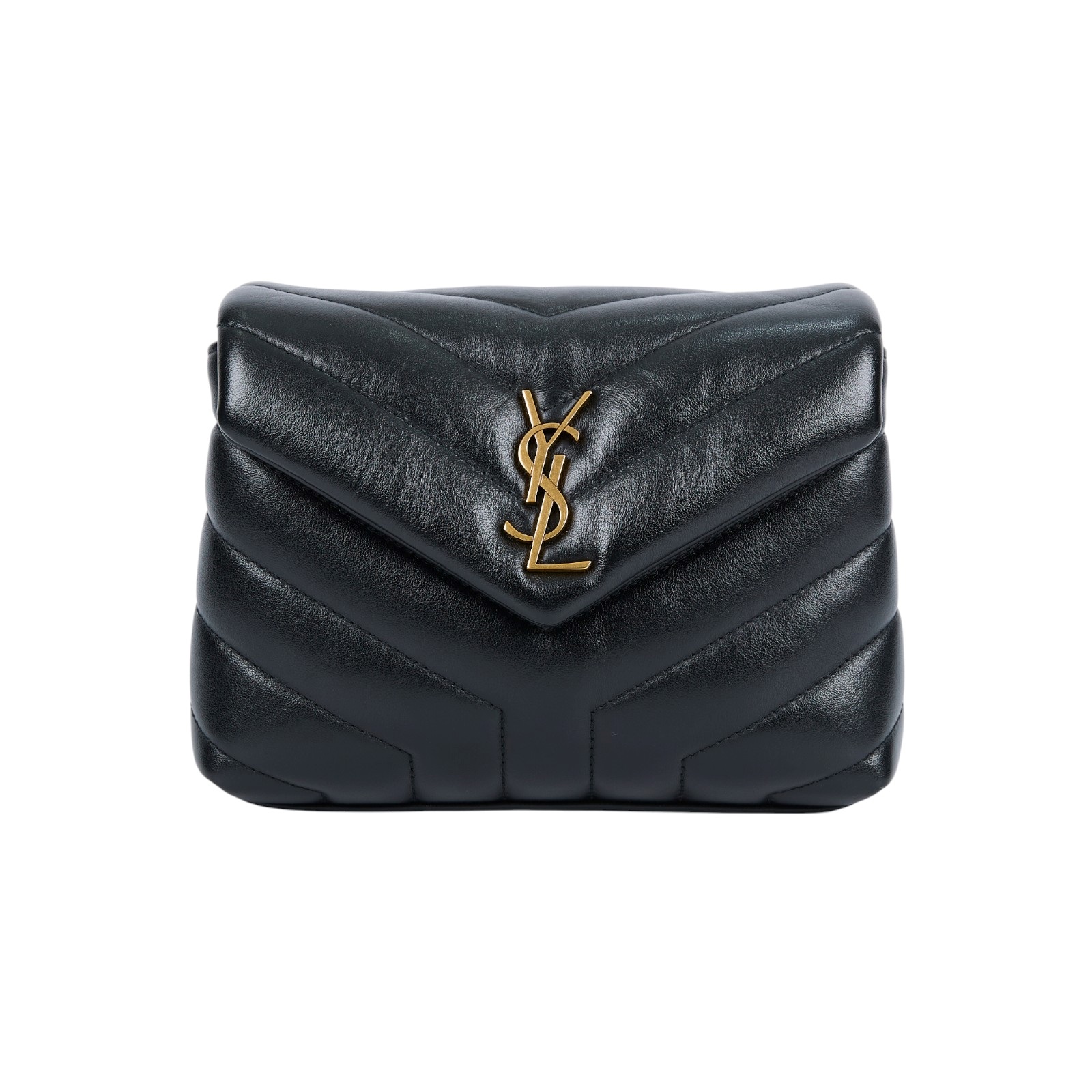 聖羅蘭 YSL SAINT LAURENT Loulou 絎縫 皮革 TOY 手袋 金色五金 467072DV707  原廠盒子/防塵袋/背帶