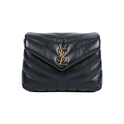 聖羅蘭 YSL SAINT LAURENT Loulou 絎縫 皮革 TOY 手袋 金色五金 467072DV707  原廠盒子/防塵袋/背帶