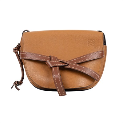 羅意威 LOEWE Small Gate bag 小型 小牛皮 肩背包 321.12.T20 焦糖GATE SMALL 防塵袋/背帶